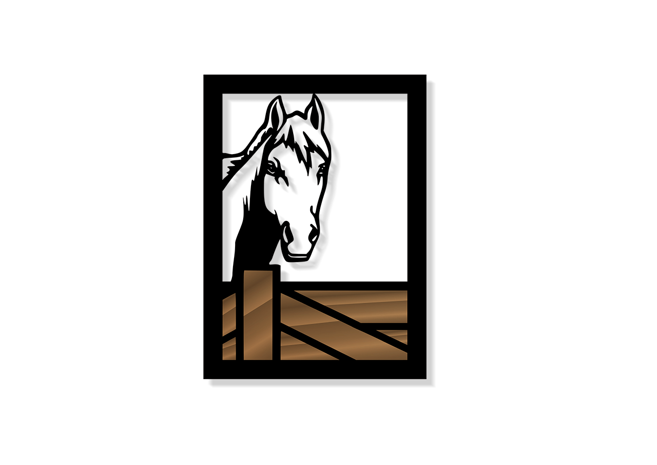 QUADRO DECORATIVO CAVALO 02