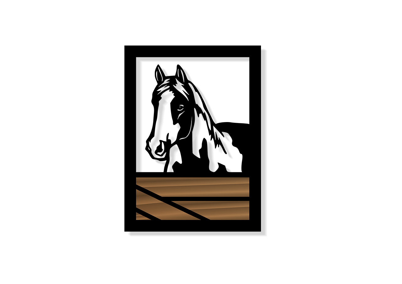 QUADRO DECORATIVO CAVALO 03