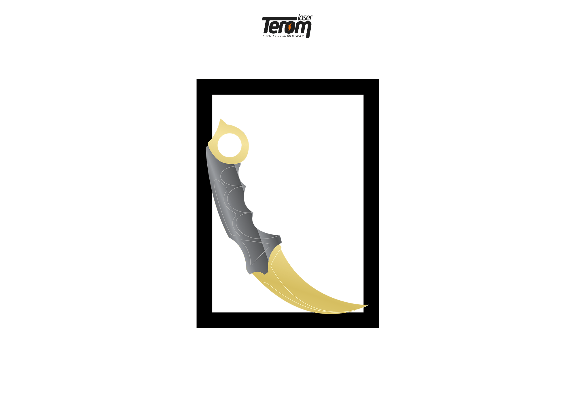 QUADRO DECORATIVO CS GO - KARAMBIT 