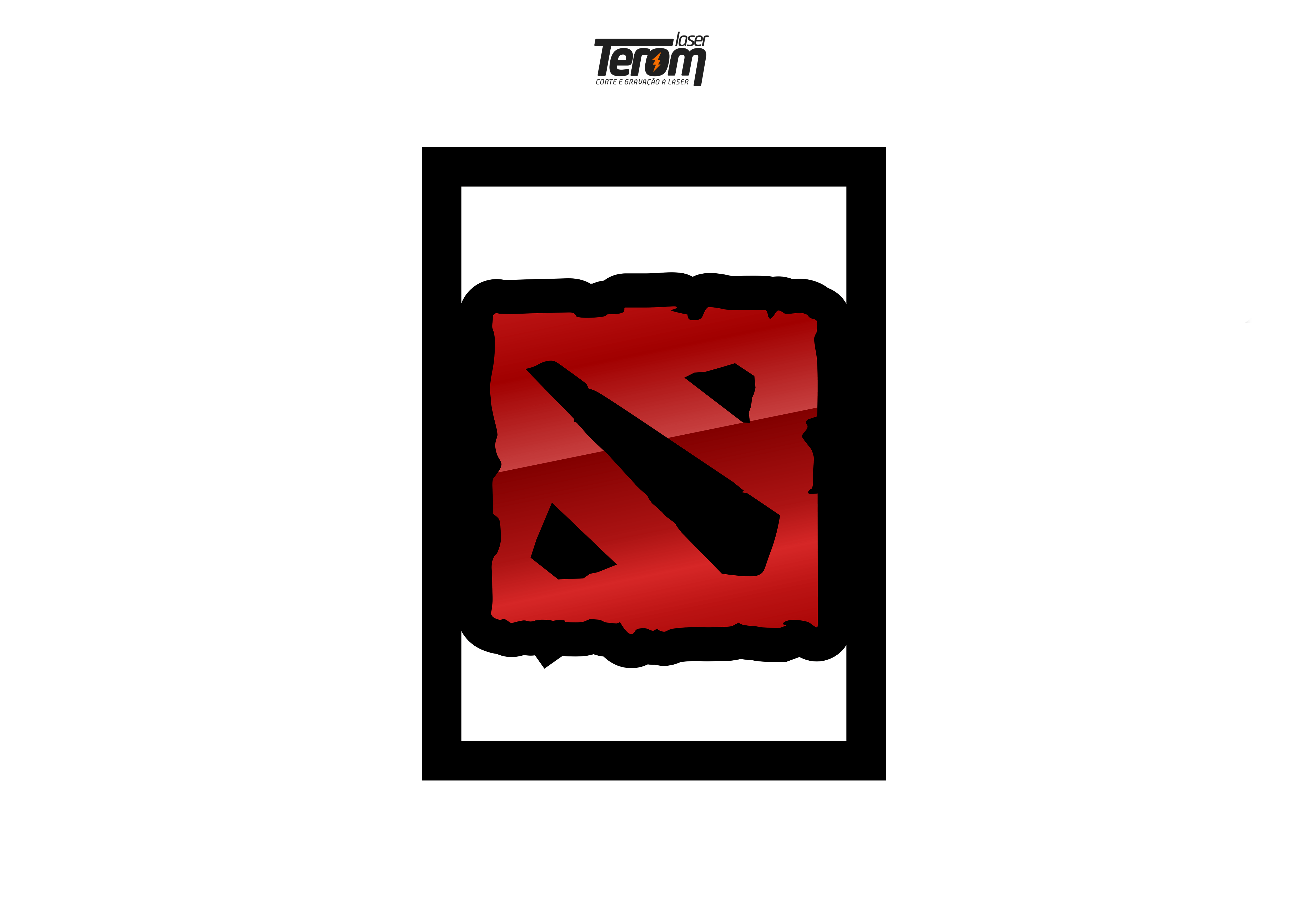 QUADRO DECORATIVO DOTA 2 - SIMBOLO