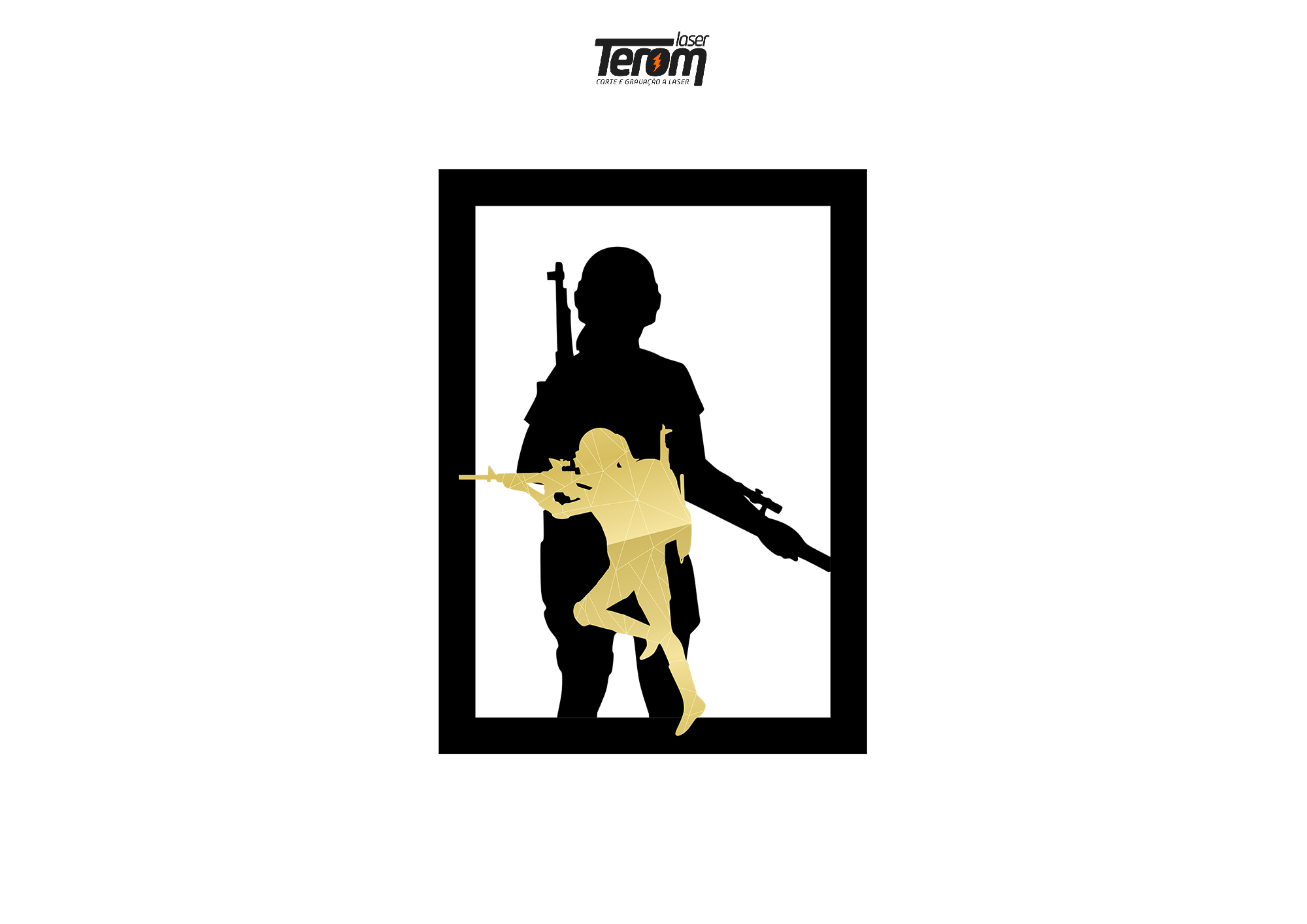 QUADROS DECORATIVO PUBG - PERSONAGEM FEMININA