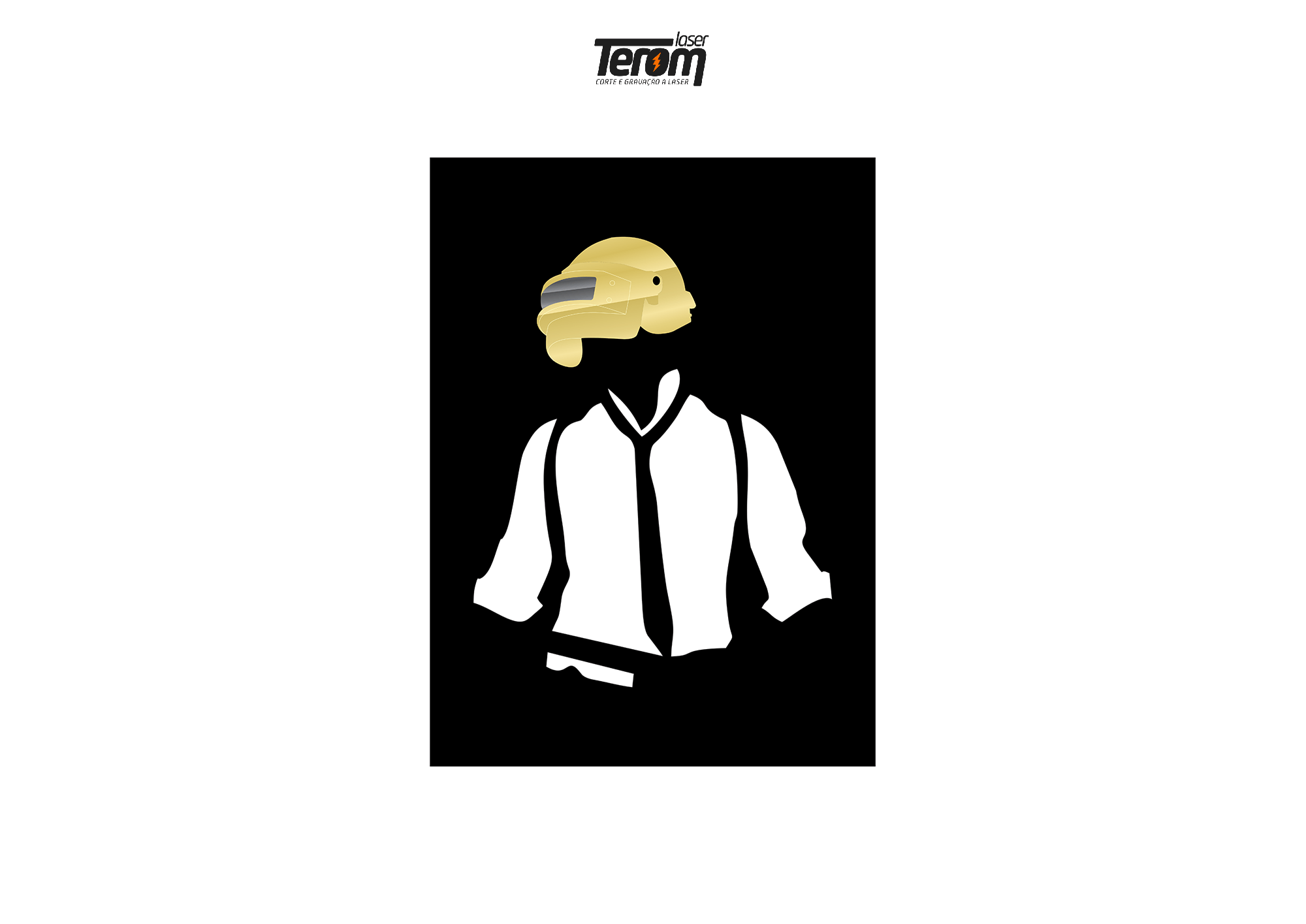 QUADROS DECORATIVO PUBG - PERSONAGEM CAPA 02