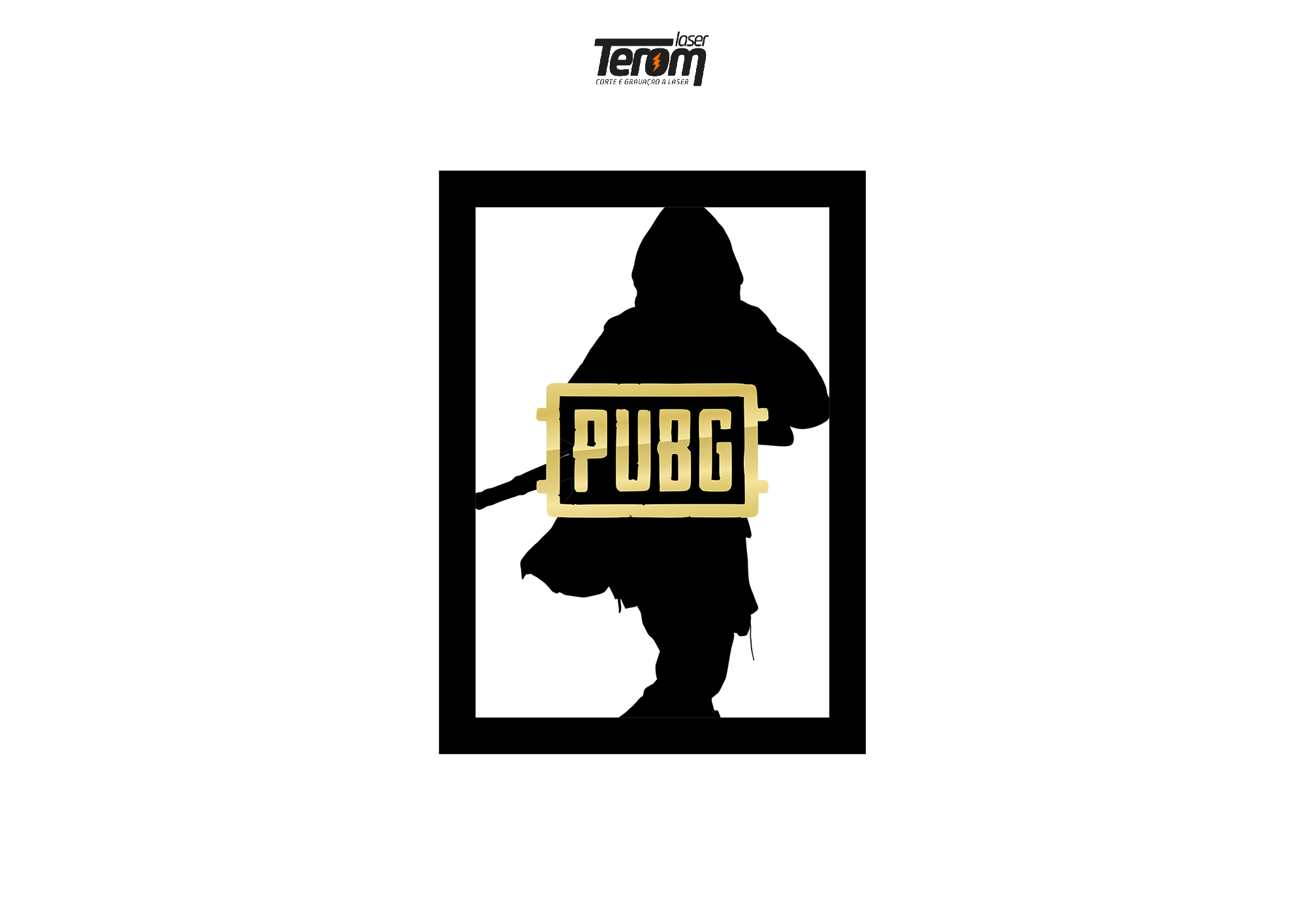 QUADROS DECORATIVO PUBG -PERSONAGEM PUBG