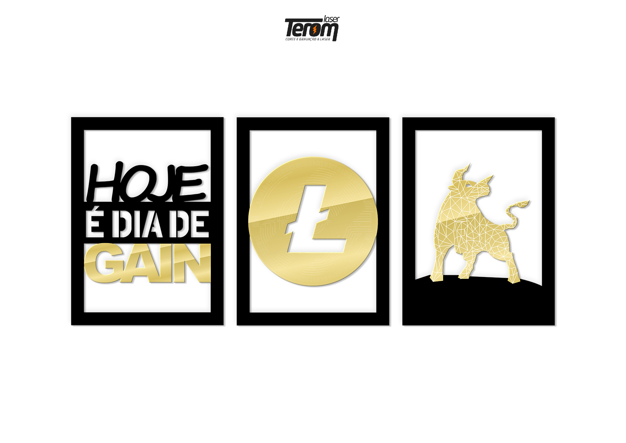 QUADROS DECORATIVOS LITECOIN