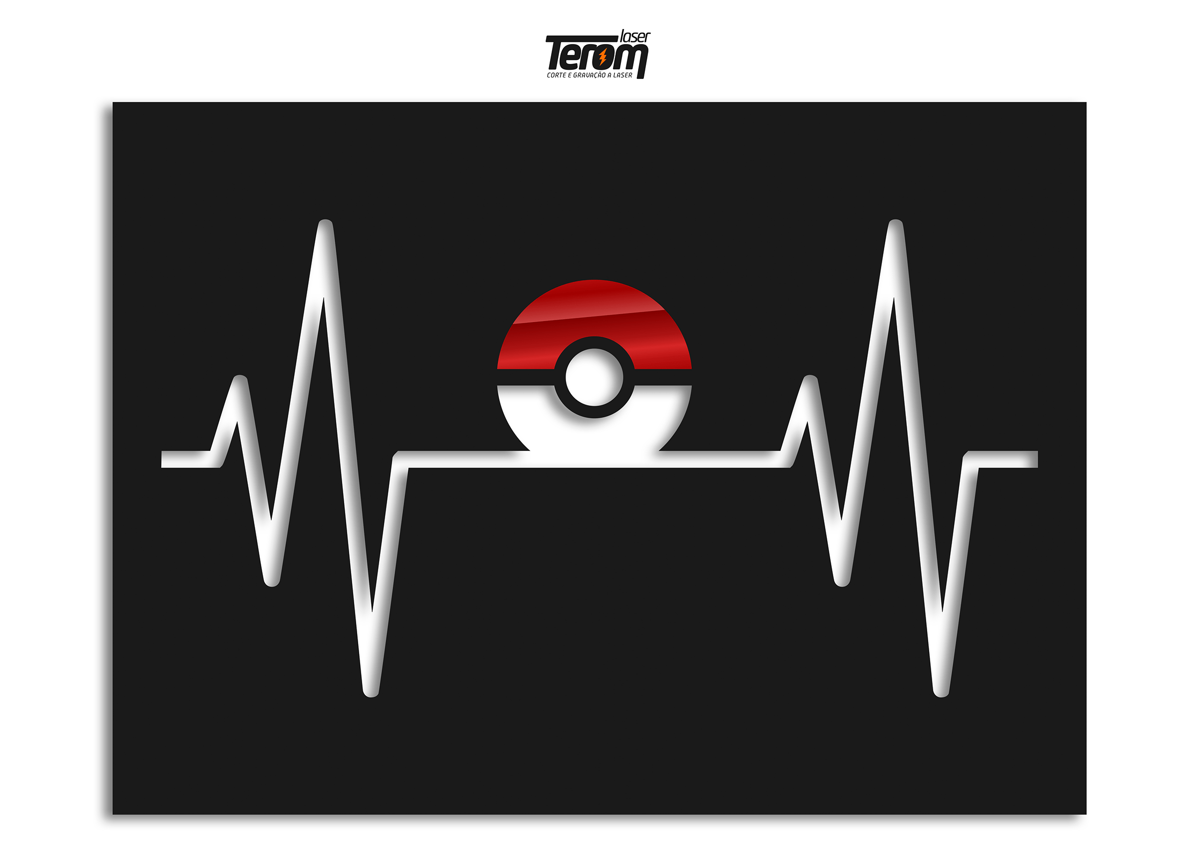 QUADROS DECORATIVOS POKEMON - POKEBOLA BATIMENTO