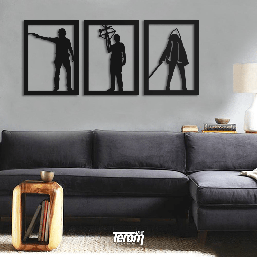 KIT QUADROS THE WALKING DEAD 02 - TEROM Laser