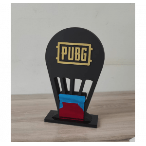 KIT DE MESA PUBG - SUPORTE DE HEADSET + SUPORTE PARA CELULAR + PLACA DE MESA *BRINDE*