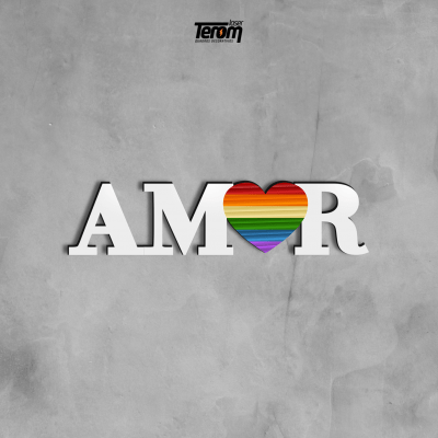 PLACA DE MESA - AMOR PRIDE