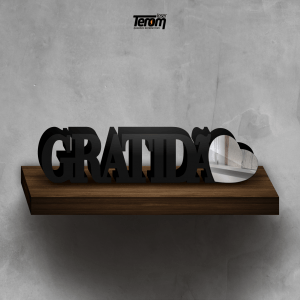 PLACA DE MESA - GRATIDÃO