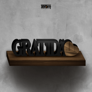 PLACA DE MESA - GRATIDÃO