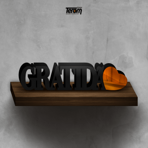 PLACA DE MESA - GRATIDÃO