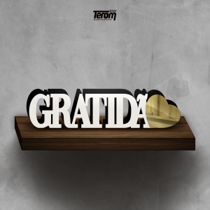 PLACA DE MESA - GRATIDÃO