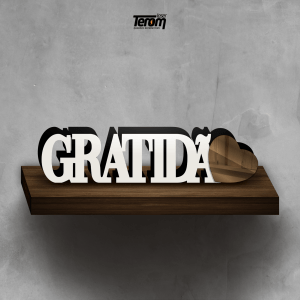 PLACA DE MESA - GRATIDÃO