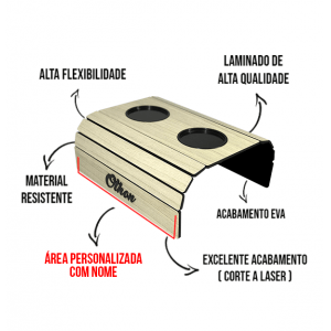 KIT SUPORTE BRAÇO DE SOFÁ 2 PEÇAS - PERSONALIZADO