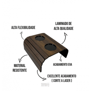 KIT SUPORTE BRAÇO DE SOFÁ 2 PEÇAS