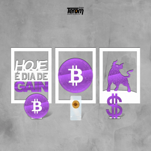 BOX BITCOIN - KIT 3 QUADROS + 2 PLACAS DE MESA + SUPORTE CELULAR DE *BRINDE*