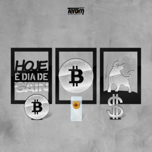 BOX BITCOIN - KIT 3 QUADROS + 2 PLACAS DE MESA + SUPORTE CELULAR DE *BRINDE*