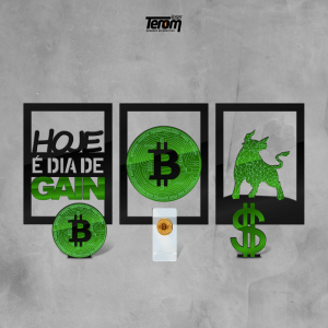 BOX BITCOIN - KIT 3 QUADROS + 2 PLACAS DE MESA + SUPORTE CELULAR DE *BRINDE*