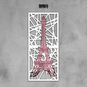 QUADRO TORRE EIFFEL ABSTRATO