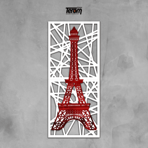 QUADRO TORRE EIFFEL ABSTRATO