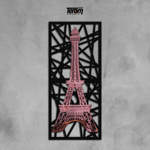 QUADRO TORRE EIFFEL ABSTRATO