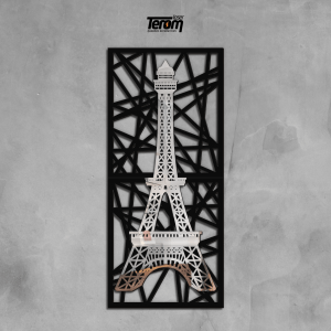 QUADRO TORRE EIFFEL ABSTRATO