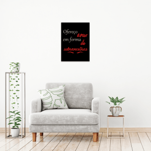 QUADRO DECORATIVO DESIGNER DE SOBRANCELHAS - FRASE 01