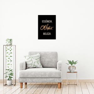 QUADRO DECORATIVO DESIGNER DE SOBRANCELHAS - FRASE 02