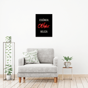 QUADRO DECORATIVO DESIGNER DE SOBRANCELHAS - FRASE 02