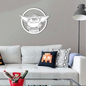 QUADRO DECORATIVO GEEK  - BABY YODA