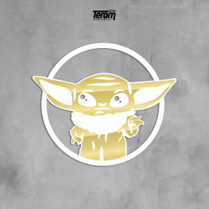 QUADRO DECORATIVO GEEK  - BABY YODA