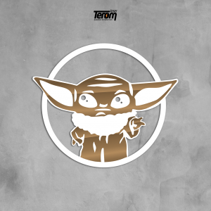 QUADRO DECORATIVO GEEK  - BABY YODA