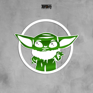 QUADRO DECORATIVO GEEK  - BABY YODA