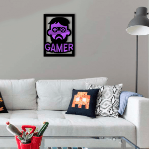 QUADRO DECORATIVO GEEK  - GAMER