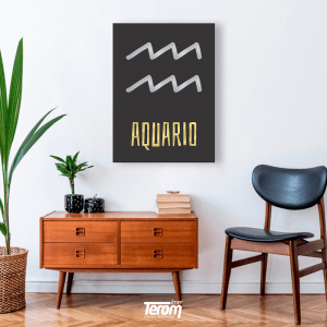 QUADRO DECORATIVO - SIGNOS AQUÁRIOS