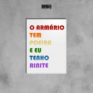 QUADRO LGBT - FRASE ARMARIO