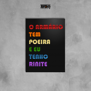 QUADRO LGBT - FRASE ARMARIO