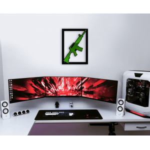 QUADROS DECORATIVO CS GO - M4 PREMIUM