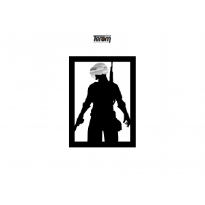 QUADROS DECORATIVO PUBG - PERSONAGEM CAPA