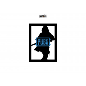 QUADROS DECORATIVO PUBG -PERSONAGEM PUBG