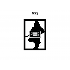 QUADROS DECORATIVO PUBG -PERSONAGEM PUBG