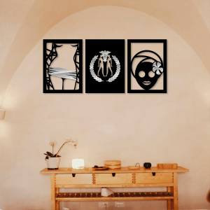 QUADROS DECORATIVOS ESTÉTICA - MASSAGEM SIMBOLO FACIAL