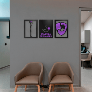 QUADROS DECORATIVOS GASTROENTEROLOGIA PERSONALIZADO