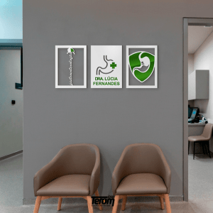 QUADROS DECORATIVOS GASTROENTEROLOGIA PERSONALIZADO