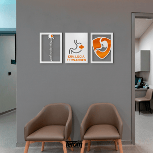 QUADROS DECORATIVOS GASTROENTEROLOGIA PERSONALIZADO