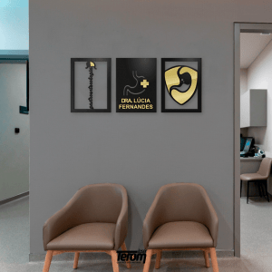 QUADROS DECORATIVOS GASTROENTEROLOGIA PERSONALIZADO