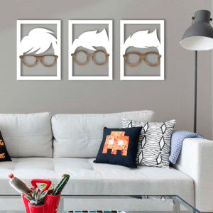 QUADROS DECORATIVOS GEEK - NERDS