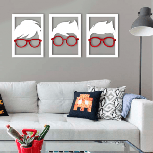 QUADROS DECORATIVOS GEEK - NERDS