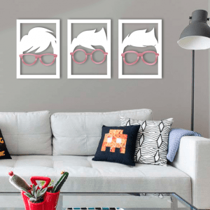 QUADROS DECORATIVOS GEEK - NERDS