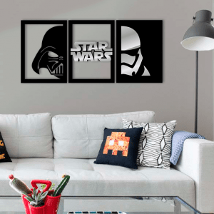 QUADROS DECORATIVOS GEEK - STAR WARS